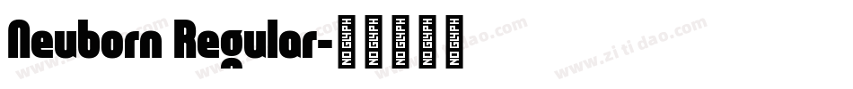 Neuborn Regular字体转换